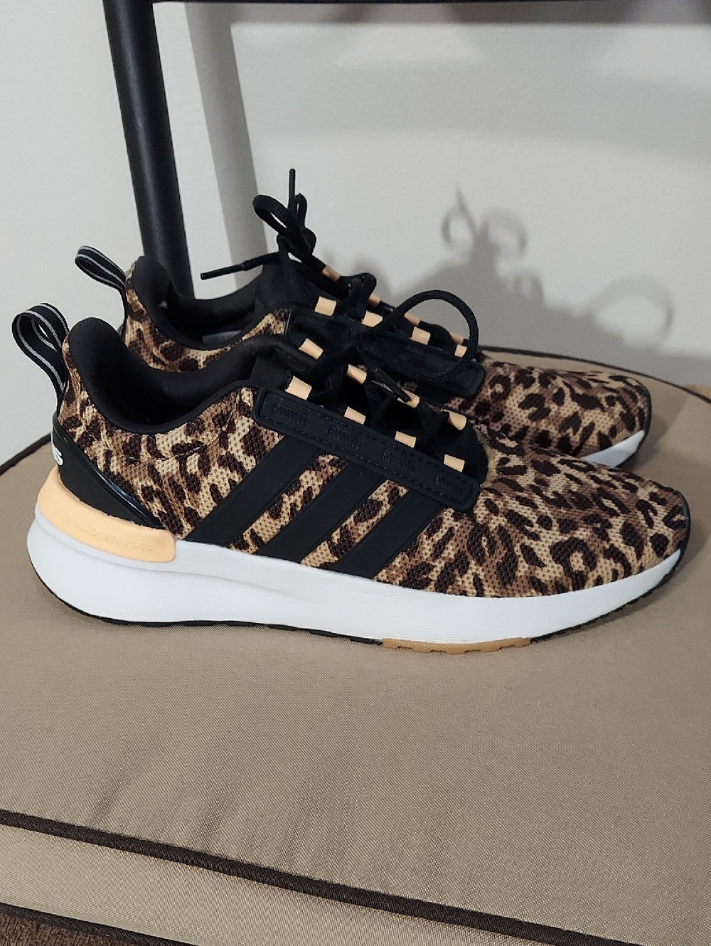 Adidas Sneakers, Size 8, Cloudfoam Super Comfort,  Leopard